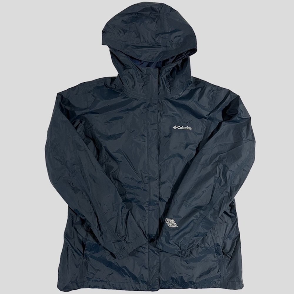Columbia Waterproof Omni-Tech Jacket- Navy